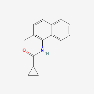 molecular formula C15H15NO B2518213 N-(2-methylnaphthalen-1-yl)cyclopropanecarboxamide CAS No. 326832-35-3
