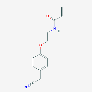 N-[2-[4-(Cyanomethyl)phenoxy]ethyl]prop-2-enamide