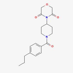 4-(1-(4-Propylbenzoyl)piperidin-4-yl)morpholine-3,5-dione