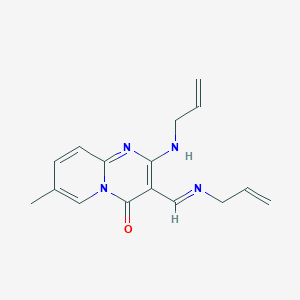 2-(allylamino)-3-[(E)-(allylimino)methyl]-7-methyl-4H-pyrido[1,2-a]pyrimidin-4-one