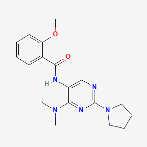 N-(4-(dimethylamino)-2-(pyrrolidin-1-yl)pyrimidin-5-yl)-2-methoxybenzamide