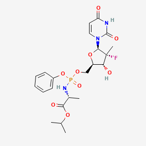 molecular formula C22H29FN3O9P B2518272 D-Alanine Sofosbuvir CAS No. 1496552-16-9; 1496552-28-3