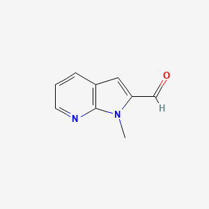 molecular formula C9H8N2O B2518277 1-methyl-1H-pyrrolo[2,3-b]pyridine-2-carbaldehyde CAS No. 1368111-06-1