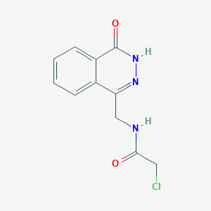 molecular formula C11H10ClN3O2 B2518287 2-chloro-N-[(4-oxo-3H-phthalazin-1-yl)methyl]acetamide CAS No. 899984-83-9