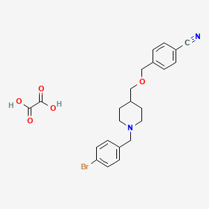 4-(((1-(4-Bromobenzyl)piperidin-4-yl)methoxy)methyl)benzonitrile oxalate