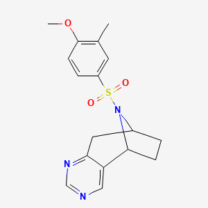 (5R,8S)-10-((4-methoxy-3-methylphenyl)sulfonyl)-6,7,8,9-tetrahydro-5H-5,8-epiminocyclohepta[d]pyrimidine