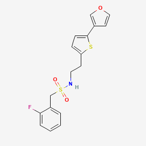 1-(2-fluorophenyl)-N-(2-(5-(furan-3-yl)thiophen-2-yl)ethyl)methanesulfonamide
