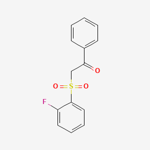 2-[(2-Fluorophenyl)sulfonyl]-1-phenylethanone