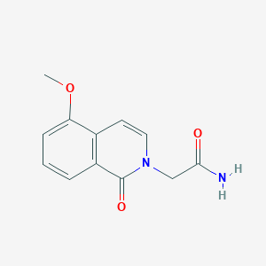molecular formula C12H12N2O3 B2518343 2-(5-methoxy-1-oxoisoquinolin-2(1H)-yl)acetamide CAS No. 868223-28-3