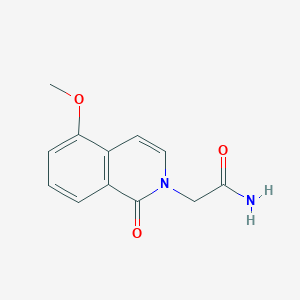 molecular formula C12H12N2O3 B2518343 2-(5-Methoxy-1-oxoisoquinolin-2-yl)acetamide CAS No. 868223-28-3