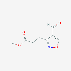 Methyl 3-(4-formyl-1,2-oxazol-3-yl)propanoate