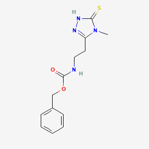 benzyl [2-(5-mercapto-4-methyl-4H-1,2,4-triazol-3-yl)ethyl]carbamate