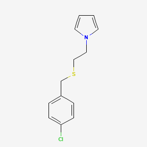 4-chlorobenzyl 2-(1H-pyrrol-1-yl)ethyl sulphide