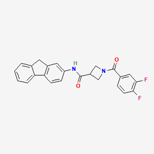 1-(3,4-difluorobenzoyl)-N-(9H-fluoren-2-yl)azetidine-3-carboxamide