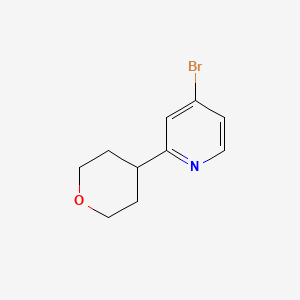 molecular formula C10H12BrNO B2518406 4-Bromo-2-(oxan-4-yl)pyridine CAS No. 1264037-29-7