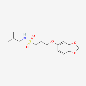 3-(benzo[d][1,3]dioxol-5-yloxy)-N-isobutylpropane-1-sulfonamide
