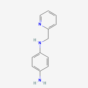 molecular formula C12H13N3 B2518415 N1-(PYRIDIN-2-YLMETHYL)BENZENE-1,4-DIAMINE CAS No. 408365-68-4
