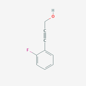 molecular formula C9H7FO B2518417 3-(2-Fluorophenyl)prop-2-yn-1-ol CAS No. 208183-93-1