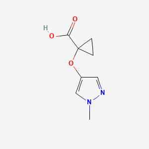 1-(1-Methylpyrazol-4-yl)oxycyclopropane-1-carboxylic acid