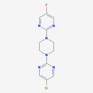 2-[4-(5-Bromopyrimidin-2-yl)piperazin-1-yl]-5-fluoropyrimidine