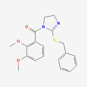 (2-(benzylthio)-4,5-dihydro-1H-imidazol-1-yl)(2,3-dimethoxyphenyl)methanone