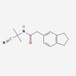 N-(2-Cyanopropan-2-yl)-2-(2,3-dihydro-1H-inden-5-yl)acetamide