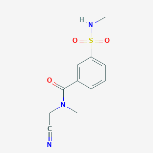 molecular formula C11H13N3O3S B2518441 N-(cyanomethyl)-N-methyl-3-(methylsulfamoyl)benzamide CAS No. 1311615-23-2
