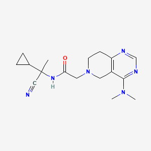 N-(1-cyano-1-cyclopropylethyl)-2-[4-(dimethylamino)-5H,6H,7H,8H-pyrido[4,3-d]pyrimidin-6-yl]acetamide