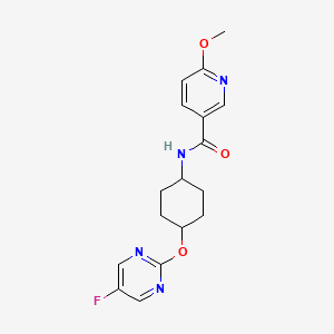 N-((1r,4r)-4-((5-fluoropyrimidin-2-yl)oxy)cyclohexyl)-6-methoxynicotinamide
