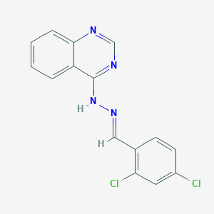 4-[(2E)-2-(2,4-dichlorobenzylidene)hydrazinyl]quinazoline