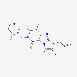 1,6,7-trimethyl-3-[(2-methylphenyl)methyl]-8-(prop-2-en-1-yl)-1H,2H,3H,4H,8H-imidazo[1,2-g]purine-2,4-dione