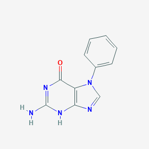 molecular formula C11H9N5O B025185 N(7)-Phenylguanine CAS No. 110718-94-0