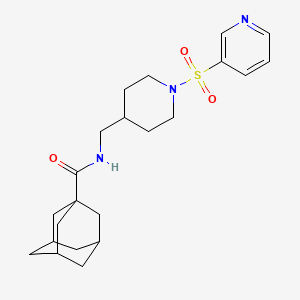 molecular formula C22H31N3O3S B2518510 N-{[1-(pyridine-3-sulfonyl)piperidin-4-yl]methyl}adamantane-1-carboxamide CAS No. 1428362-85-9