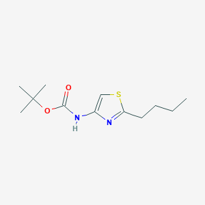 molecular formula C12H20N2O2S B2518574 tert-butylN-(2-butyl-1,3-thiazol-4-yl)carbamate CAS No. 2241141-49-9