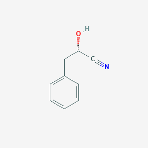 molecular formula C9H9NO B025186 (S)-alpha-Hydroxybenzenepropanenitrile CAS No. 106863-50-7