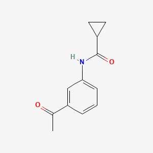 molecular formula C12H13NO2 B2518665 N-(3-acetylphenyl)cyclopropanecarboxamide CAS No. 109919-96-2