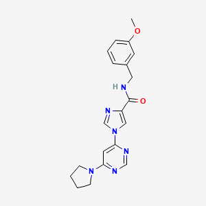 N~4~-(3-methoxybenzyl)-1-[6-(1-pyrrolidinyl)-4-pyrimidinyl]-1H-imidazole-4-carboxamide