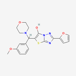 2-(Furan-2-yl)-5-((3-methoxyphenyl)(morpholino)methyl)thiazolo[3,2-b][1,2,4]triazol-6-ol
