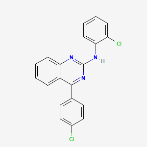 N-(2-chlorophenyl)-4-(4-chlorophenyl)quinazolin-2-amine