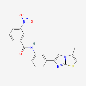 N-(3-(3-methylimidazo[2,1-b]thiazol-6-yl)phenyl)-3-nitrobenzamide