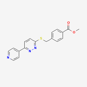 Methyl 4-(((6-(pyridin-4-yl)pyridazin-3-yl)thio)methyl)benzoate