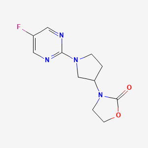 3-[1-(5-Fluoropyrimidin-2-yl)pyrrolidin-3-yl]-1,3-oxazolidin-2-one