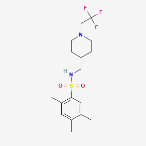 2,4,5-Trimethyl-N-[[1-(2,2,2-trifluoroethyl)piperidin-4-yl]methyl]benzenesulfonamide