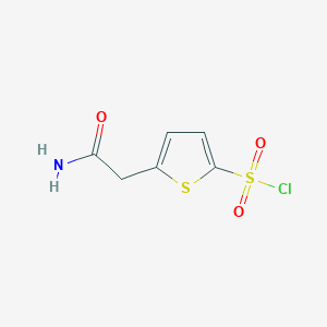 5-(Carbamoylmethyl)thiophene-2-sulfonyl chloride
