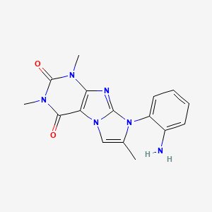 8-(2-aminophenyl)-1,3,7-trimethyl-1H-imidazo[2,1-f]purine-2,4(3H,8H)-dione