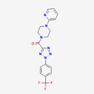 (4-(pyridin-2-yl)piperazin-1-yl)(2-(4-(trifluoromethyl)phenyl)-2H-tetrazol-5-yl)methanone