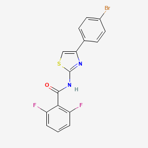 N-[4-(4-bromophenyl)-1,3-thiazol-2-yl]-2,6-difluorobenzamide