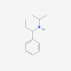 molecular formula C12H19N B2518771 Isopropyl-(1-phenyl-propyl)-amine CAS No. 1019596-43-0