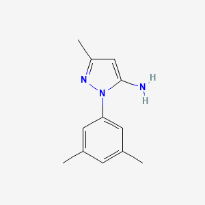 molecular formula C12H15N3 B2518776 1-(3,5-dimethylphenyl)-3-methyl-1H-pyrazol-5-amine CAS No. 890010-89-6