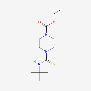 molecular formula C12H23N3O2S B2518800 Ethyl 4-(tert-butylcarbamothioyl)piperazine-1-carboxylate CAS No. 497060-82-9